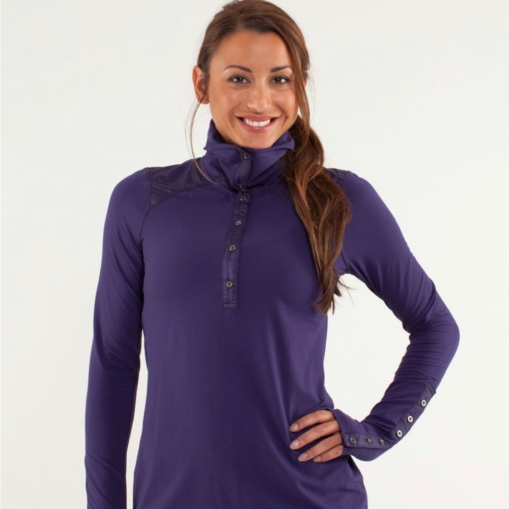 Lululemon Pedal Power women’s top -purple long sleeve size 6